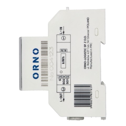 1-fazowy licznik energii elektrycznej, 100A, MID, 1 moduł, DIN TH-35mm, PV 1-fazowy licznik energii elektrycznej, 100A, MID, 1 moduł, DIN TH-35mm, PV