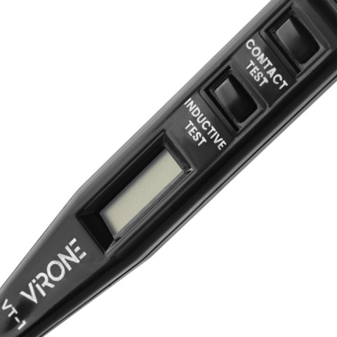 Elektroniczny próbnik napięcia 5w1, test obecności, pomiar, indukcja, ciągłość, polaryzacja DC, czarny