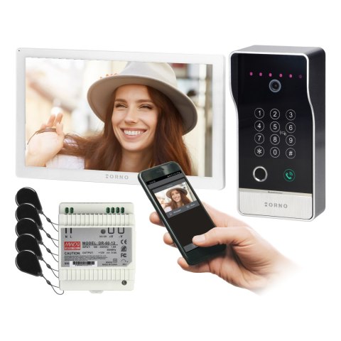 GUARDO zestaw wideodomofonowy jednorodzinny z czytnikiem linii papilarnych, czytnikiem zbliżeniowym, szyfratorem i sterowaniem z GUARDO zestaw wideodomofonowy jednorodzinny z czytnikiem linii papilarnych, czytnikiem zbliżeniowym, szyfratorem i sterowaniem z