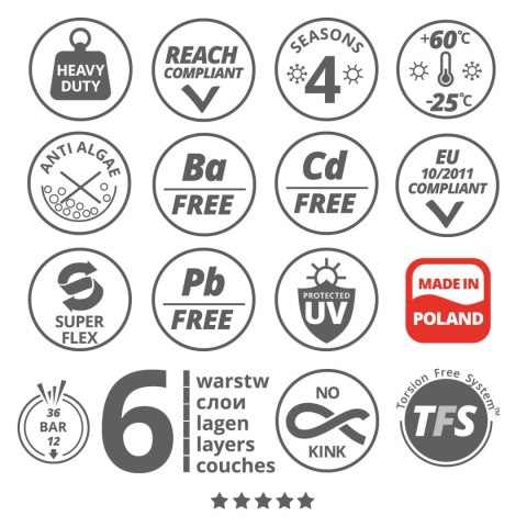 Wąż ogrodowy Vartco Hoppy 3/4" 30m