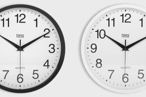 Zegar ścienny 25 cm biały