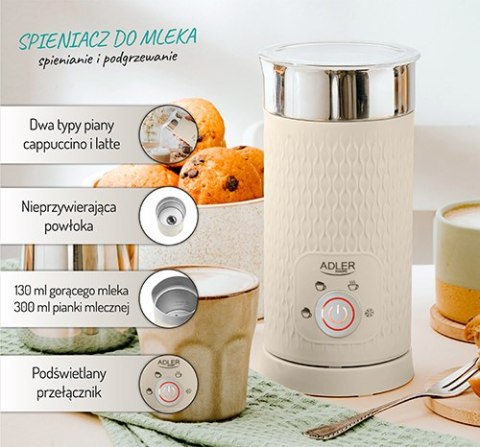 AD 4495 Spieniacz do mleka - spienianie i podgrzewanie (latte i cappucino) AD 4495 Spieniacz do mleka - spienianie i podgrzewanie (latte i cappucino)