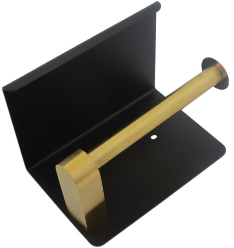 AG887A Uchwyt na papier z półką czarno-złoty AG887A Uchwyt na papier z półką czarno-złoty