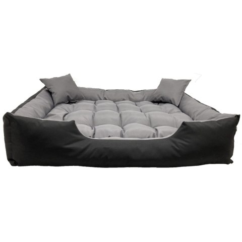 Legowisko dla psa ECCO 100x80 / 115x95 cm szaro-czarne