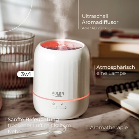 AD 7968 Ultradźwiękowy dyfuzor zapachowy usb 3w1