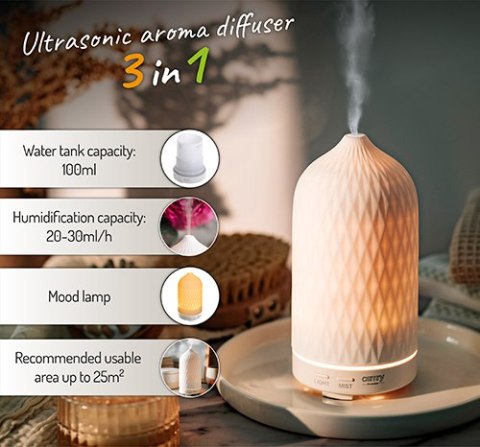 CR 7970 Ultradźwiękowy dyfuzor zapachowy 3w1