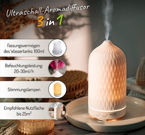 CR 7970 Ultradźwiękowy dyfuzor zapachowy 3w1