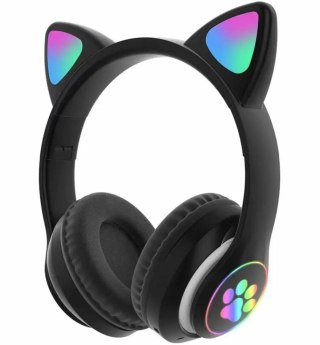 ZS7F Słuchawki bt 5.0 led czarne uszy