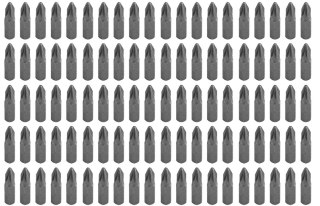 Końcówki wkrętakowe PZ2 x 25 mm, 100 szt.