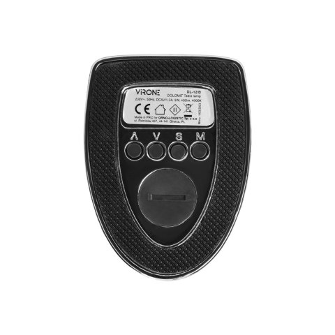 DOLOMIT LED 5W, lampka biurkowa z budzikiem, 300lm, 4000K, czarna DOLOMIT LED 5W, lampka biurkowa z budzikiem, 300lm, 4000K, czarna