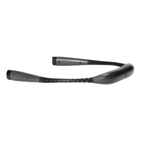 Latarka LED na szyję z akumulatorem Li-po 1000mAh, wybór barwy światła, szara