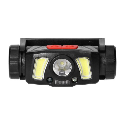 Latarka czołowa/światło rowerowe LED COB + XPG z akumulatorem Li-ion 1200mAh, czujnik ruchu