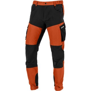 Spodnie z elementami stretch ceglasto-czarne, "2xl",ce,lahti