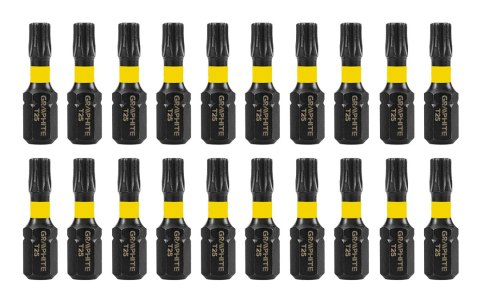 Bity udarowe TX25 x 25 mm, 20 szt. Bity udarowe TX25 x 25 mm, 20 szt.