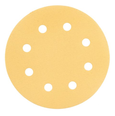 Papier ścierny na rzep 180 mm, K180, 5 szt., z 8 otworami do szlifierki 59G263