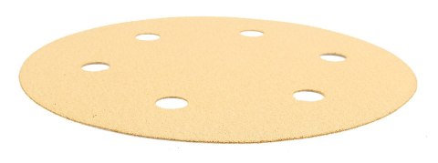 Papier ścierny na rzep 225 mm, K120, 5 szt., z 6 otworami do szlifierki 59G264, 59G265