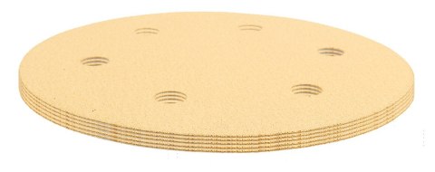 Papier ścierny na rzep 225 mm, K120, 5 szt., z 6 otworami do szlifierki 59G264, 59G265