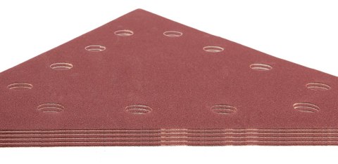 Papier ścierny na rzep K180, trójkątny z 12 otworami, 5szt do szlifierki 59G264