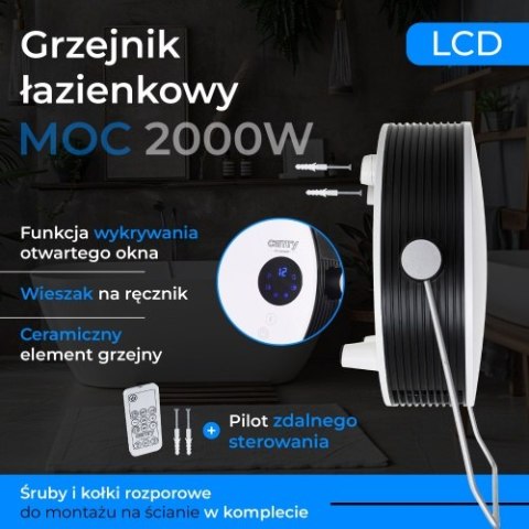 CR 7747 Grzejnik łazienkowy z lcd