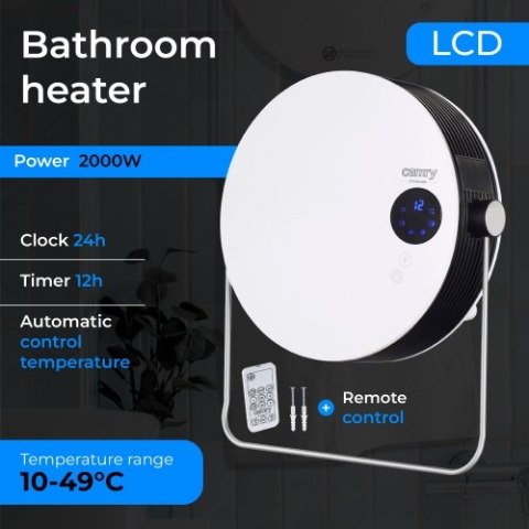 CR 7747 Grzejnik łazienkowy z lcd