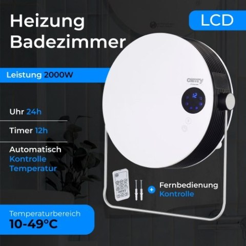 CR 7747 Grzejnik łazienkowy z lcd