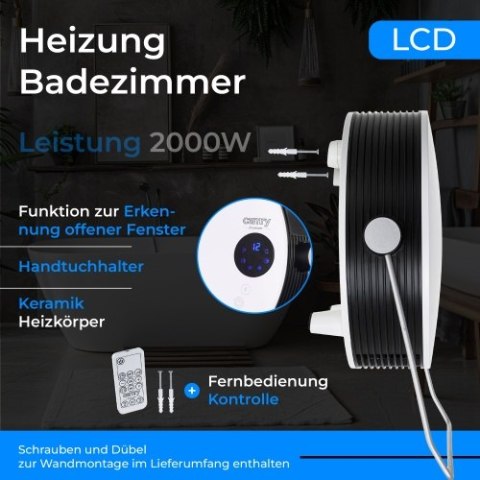 CR 7747 Grzejnik łazienkowy z lcd