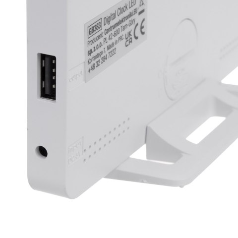 Zegar z alarmem i funkcją termometru, GreenBlue, czarny, GB383