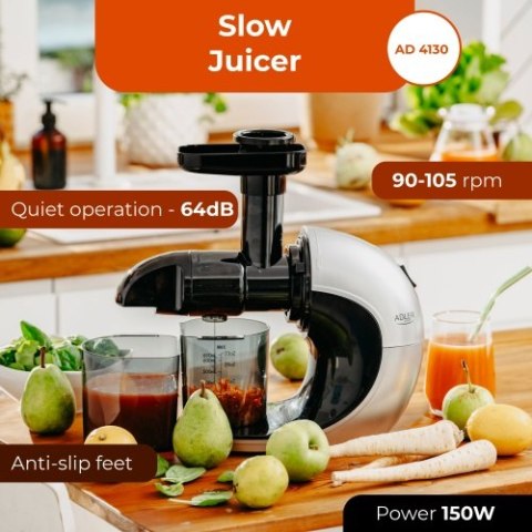 AD 4130 Wyciskarka wolnoobrotowa | ślimakowy mechanizm tłoczący | silnik dc