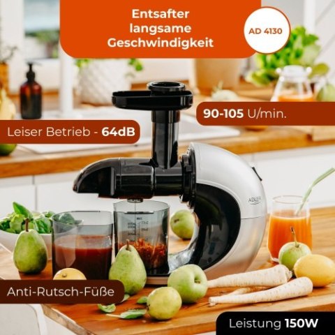 AD 4130 Wyciskarka wolnoobrotowa | ślimakowy mechanizm tłoczący | silnik dc