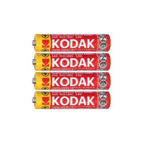Baterie Kodak ZINC Super Heavy Duty AAA LR03, 4 szt. folia