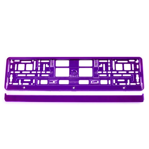 Ramka tablicy rejestracyjnej metalizowana fioletowa amio-03172 Ramka tablicy rejestracyjnej metalizowana fioletowa amio-03172