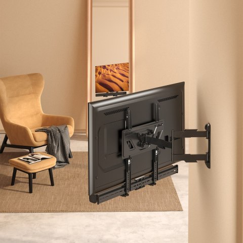 Uchwyt na soundbar regulowany Maclean, głębokość 86~155mm, 15kg max., MC-465