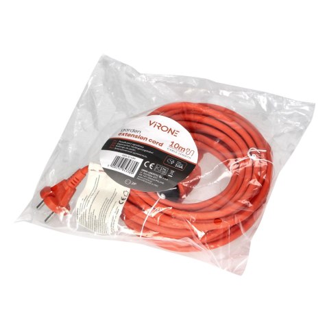 Przedłużacz PVC IP20 10m 1x2P, H03VV-F 2x1mm?