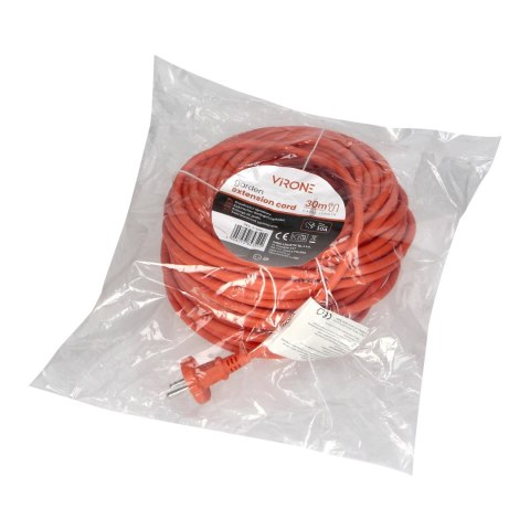 Przedłużacz PVC IP20 30m 1x2P, H03VV-F 2x1mm?