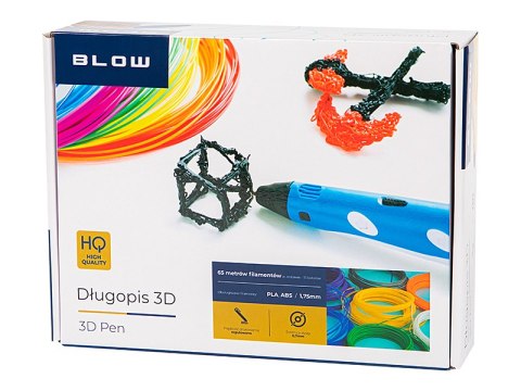 55-001# Długopis 3d drukarka 3d niebieski + 65m filament mix
