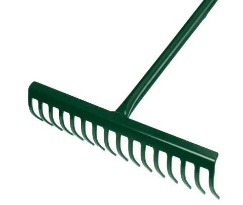 Grabie 16 zębów, trzon metalowy ogumowany ergonomiczny Grabie 16 zębów, trzon metalowy ogumowany ergonomiczny