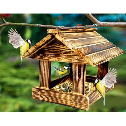 Karmnik dla ptaków opalany Woodok