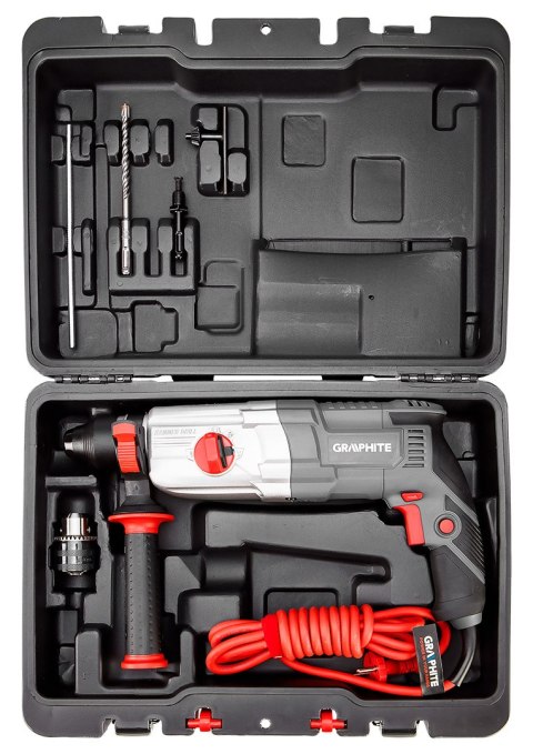 Młotowiertarka SDS+ 800W, 2.8J, walizka Młotowiertarka SDS+ 800W, 2.8J, walizka