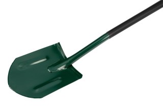 Szpadel ostry, metalowy trzonek, plastikowy uchwyt