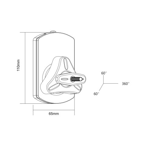 Uchwyt ścienny głośnikowy maksymalne obciążenie 10kg (zestaw 2szt.)