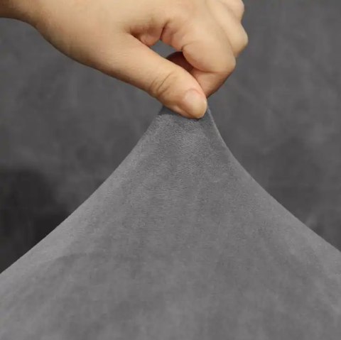 DA70 Pokrowiec na kanapę welur jasny szary