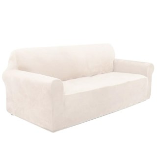 DA70A Pokrowiec na kanapę welur beż