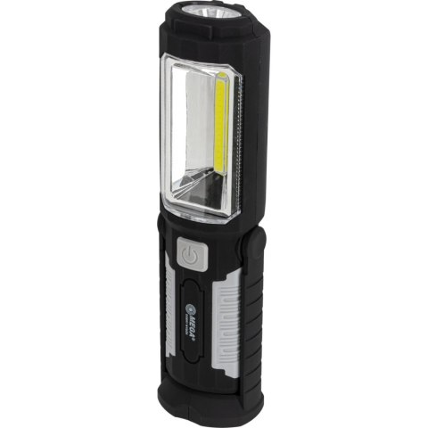Latarka warsztatowa, 3w, 2x cob, 3xaa, 200lm, magnes Latarka warsztatowa, 3w, 2x cob, 3xaa, 200lm, magnes