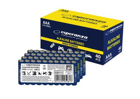 EZB115 Esperanza baterie alkaliczne aaa 10szt zgrzewka