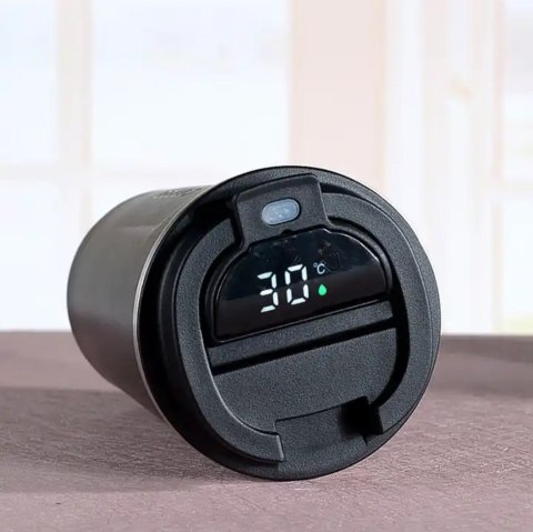 AG369H Kubek termiczny z wyświetlaczem biały