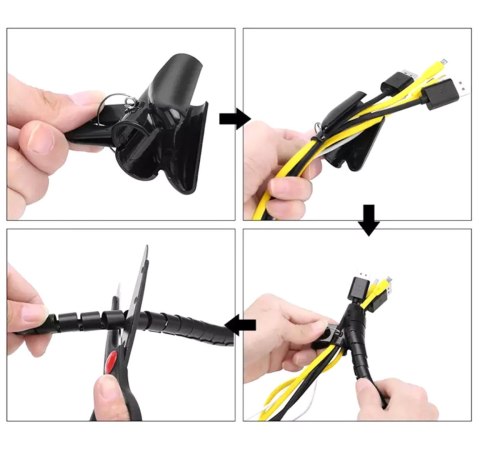 AG873A Organizer kabli biały 2m AG873A Organizer kabli biały 2m