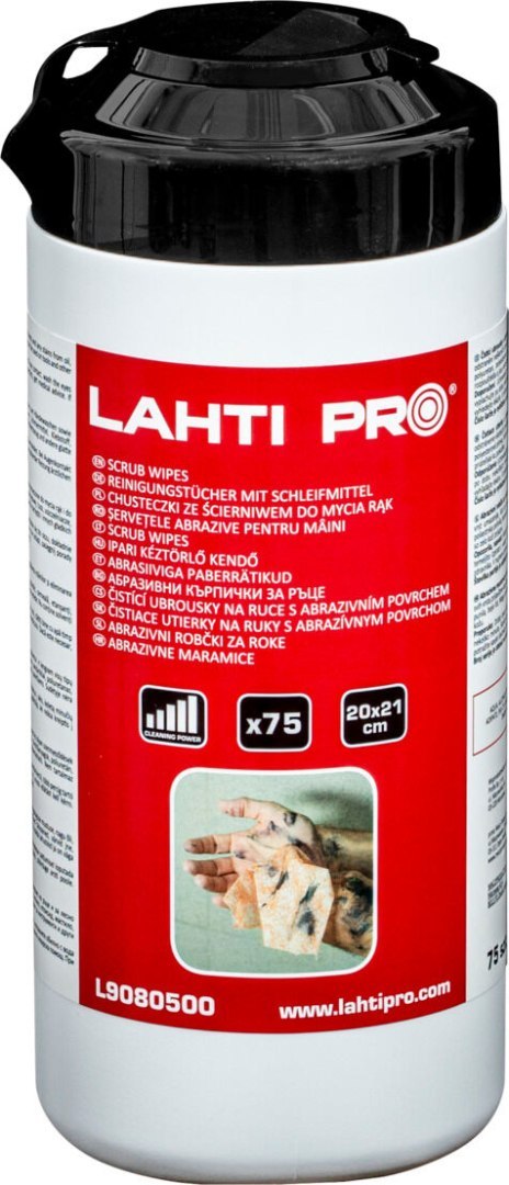 Chusteczki do rąk scrub wipes extreme p860, 75szt., lahti Chusteczki do rąk scrub wipes extreme p860, 75szt., lahti