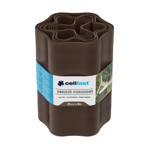 Obrzeże ogrodowe 25cm x 9m Cellfast brązowe Obrzeże ogrodowe 25cm x 9m Cellfast brązowe