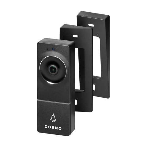 ALERTO, zestaw wideodomofonowy jednorodzinny, 4-żyłowy, 7", dotykowy panel, czarny