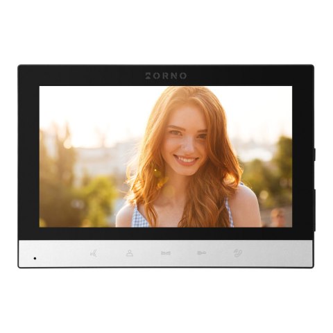 ALERTO, zestaw wideodomofonowy jednorodzinny, 4-żyłowy, 7", dotykowy panel, czarny